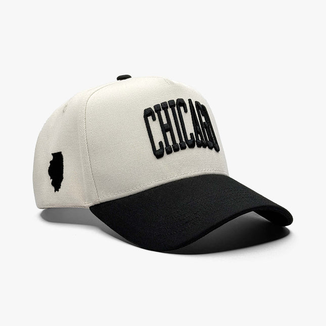 Prestige Collection Chicago Snapback Hat Off White | SOLE SERIOUSS [1]