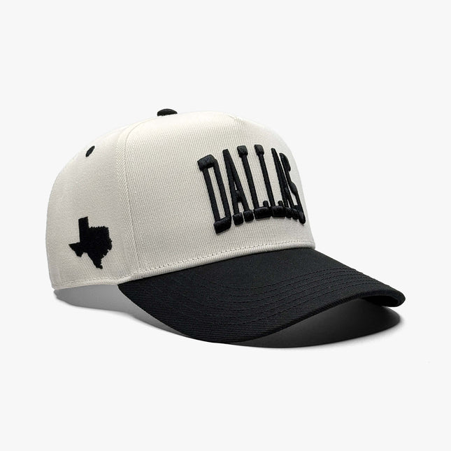 Prestige Collection Dallas Snapback Hat Off White | SOLE SERIOUSS [1]