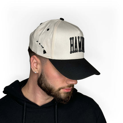 Prestige Collection Hawaii Snapback Hat Off White | SOLE SERIOUSS [2]