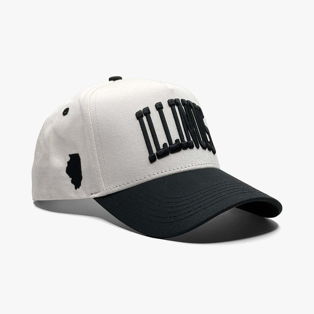 Prestige Collection Illinois Snapback Hat Off White | SOLE SERIOUSS [1]