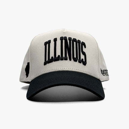 Prestige Collection Illinois Snapback Hat Off White | SOLE SERIOUSS [3]