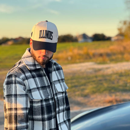 Prestige Collection Illinois Snapback Hat Off White | SOLE SERIOUSS [7]