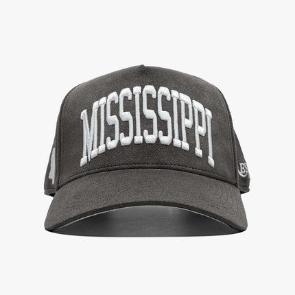 Prestige Collection Mississippi Suede Snapback Hat Charcoal | SOLE SERIOUSS [2]
