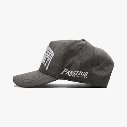 Prestige Collection Mississippi Suede Snapback Hat Charcoal | SOLE SERIOUSS [4]