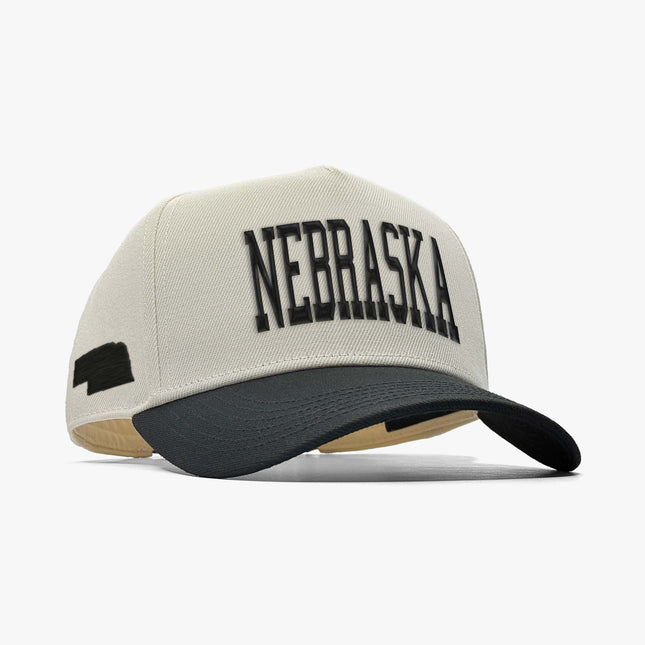 Prestige Collection Nebraska Snapback Hat Off White | SOLE SERIOUSS [1]
