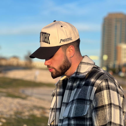Prestige Collection New York Snapback Hat Off White | SOLE SERIOUSS [5]