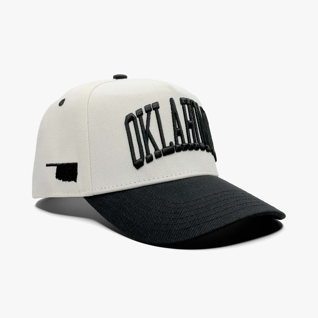 Prestige Collection Oklahoma Snapback Hat Off White | SOLE SERIOUSS [1]