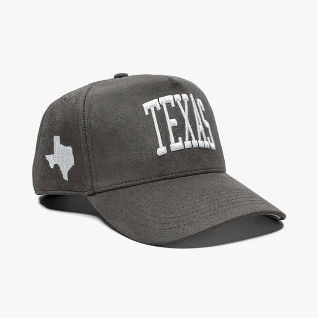 Prestige Collection Texas Suede Snapback Hat Charcoal | SOLE SERIOUSS [1]