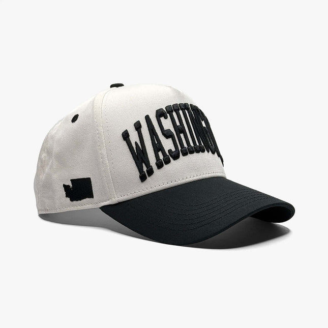 Prestige Collection Washington Snapback Hat Off White | SOLE SERIOUSS [1]