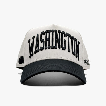 Prestige Collection Washington Snapback Hat Off White | SOLE SERIOUSS [2]