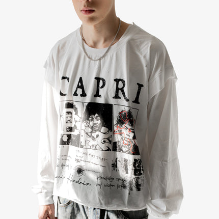 ProjectCapri 'Capri' L/S Long Sleeve T-Shirt White | SOLE SERIOUSS [2]