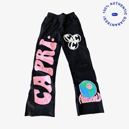 ProjectCapri 'FREEWORLD' Denim Flared Sweats - SOLE SERIOUSS