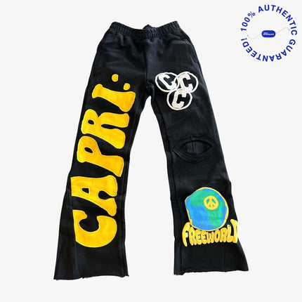 ProjectCapri 'FREEWORLD' Denim Flared Sweats - SOLE SERIOUSS