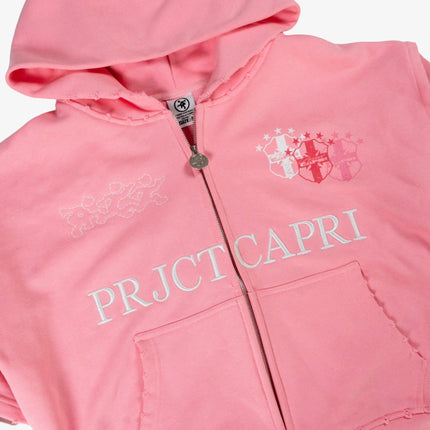 ProjectCapri 'Futbol 10' 500 GSM French Terry Thermal Zip-Up - SOLE SERIOUSS