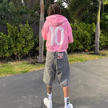 ProjectCapri 'Futbol 10' 500 GSM French Terry Thermal Zip-Up - SOLE SERIOUSS