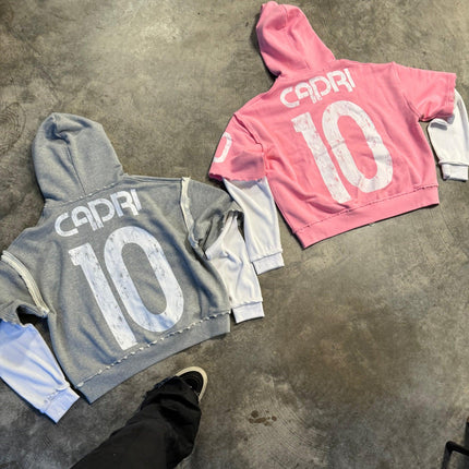 ProjectCapri 'Futbol 10' 500 GSM French Terry Thermal Zip-Up - SOLE SERIOUSS