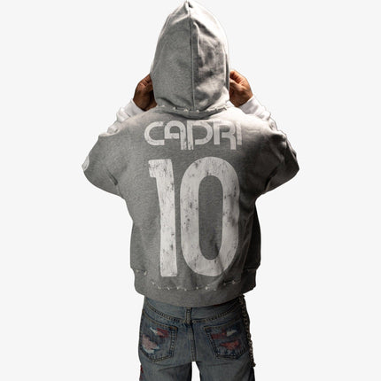 ProjectCapri 'Futbol 10' 500 GSM French Terry Thermal Zip-Up - SOLE SERIOUSS