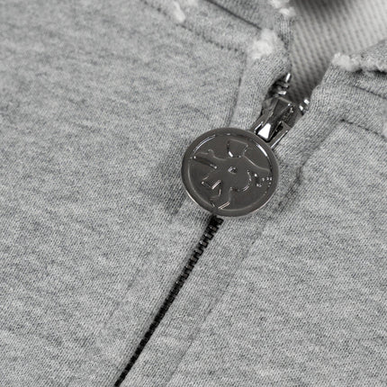 ProjectCapri 'Futbol 10' 500 GSM French Terry Thermal Zip-Up - SOLE SERIOUSS