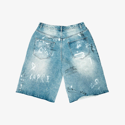 ProjectCapri 'Graffiti Canvas' Distressed Denim Jorts Jean Shorts | SOLE SERIOUSS [2]