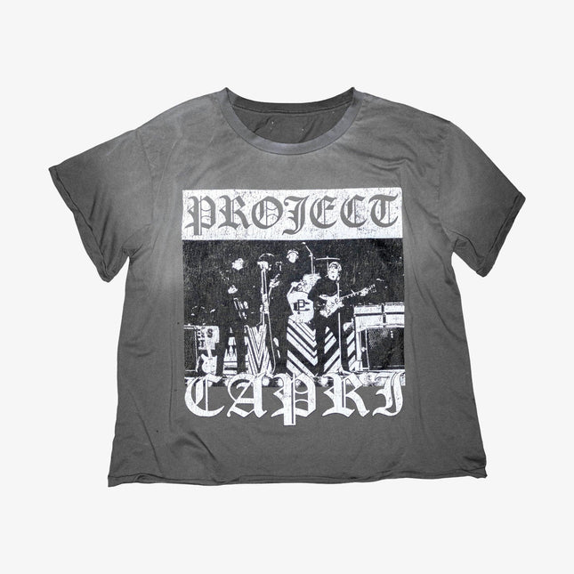 ProjectCapri 'PC Band / Too Fast to Leave, Too Young to Die' Tee Washed Grey (SS25) | SOLE SERIOUSS [1]