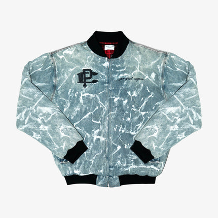ProjectCapri 'Running Man' Reversible Graffiti Bomber Jacket Red Plaid / Denim (Edition of 150) | SOLE SERIOUSS [4]