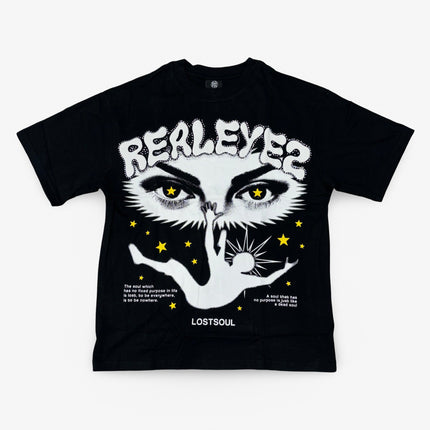 REALEYEZ 'Lost Soul' Rhinestone Oversized Tee Black - Atelier-lumieres Cheap Sneakers Sales Online (1)