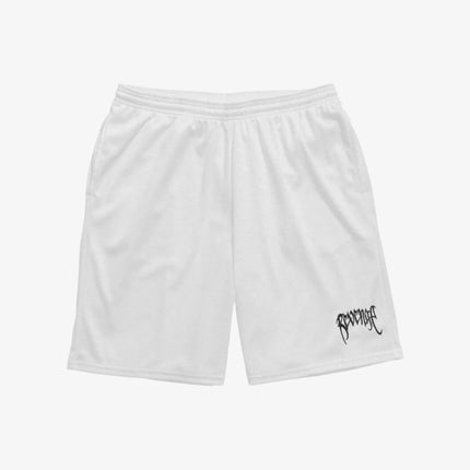 Revenge 'Black Embroidered' Basic Mesh Shorts White - SOLE SERIOUSS (1)