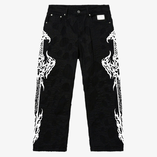 Revenge 'Blade Of Sacrifice' Boro Denim Pant Black - SOLE SERIOUSS (1)