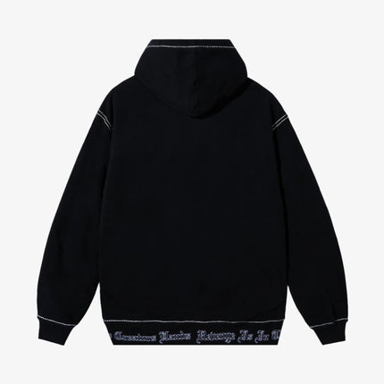 Revenge 'Contrast Embroidered' Zip Hoodie Black / Black - SOLE SERIOUSS (2)