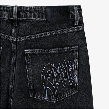 Revenge 'Cross' Denim Pant Washed Black - SOLE SERIOUSS (4)