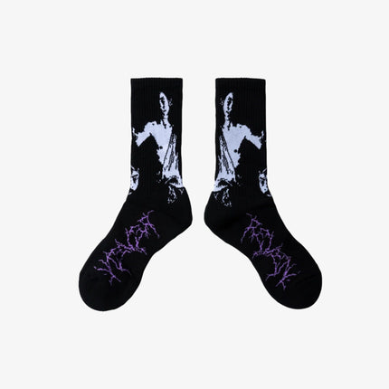 Revenge 'David And Goliath' Crew Socks Black - SOLE SERIOUSS (1)