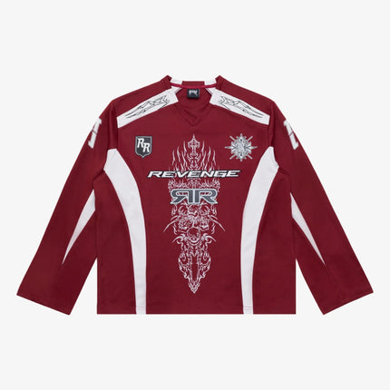 Revenge 'Double R Moto' L/S Knit Jersey Burgundy - SOLE SERIOUSS (1)