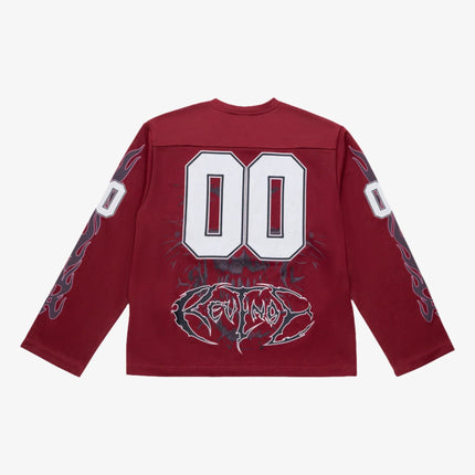 Revenge 'Flame Hockey' L/S Knit Jersey Burgundy - SOLE SERIOUSS (2)