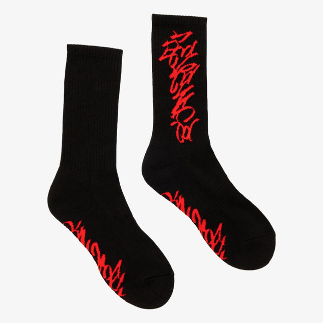 Revenge 'Graffiti' Crew Socks Black / Red - SOLE SERIOUSS (1)