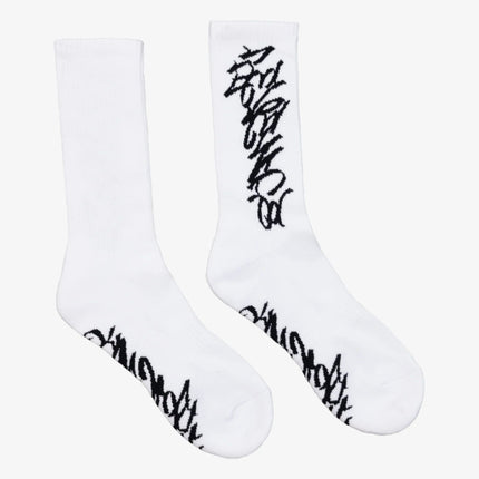 Revenge 'Graffiti' Crew Socks White / Black - SOLE SERIOUSS (1)