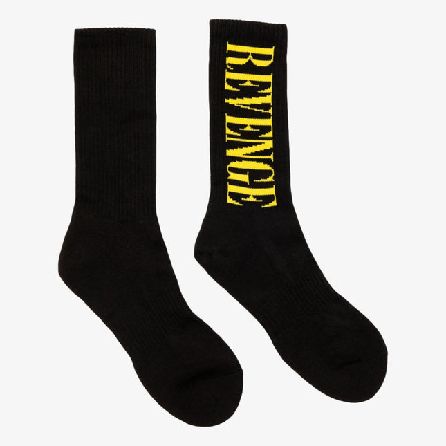 Revenge 'Nirvana' Crew Socks Black - SOLE SERIOUSS (1)