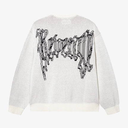 Revenge 'Paralysis' Knit Crewneck Sweater Cream - SOLE SERIOUSS (2)