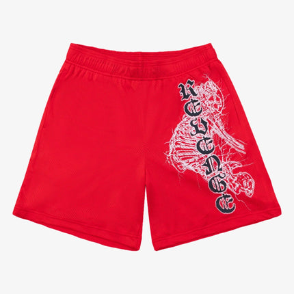 Revenge 'Spine' Mesh Shorts Red - SOLE SERIOUSS (1)