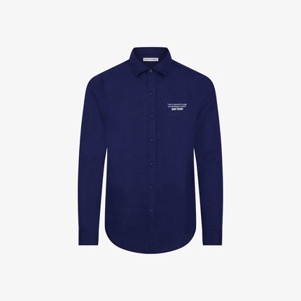 Saint Perry Slim Fit Linen Shirt Blue | SOLE SERIOUSS [1]