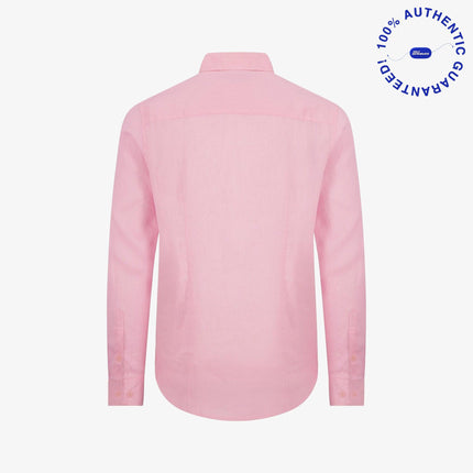 Saint Perry Slim Fit Linen Shirt Pink - SOLE SERIOUSS