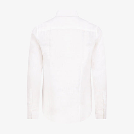 Saint Perry Slim Fit Linen Shirt White | SOLE SERIOUSS [2]