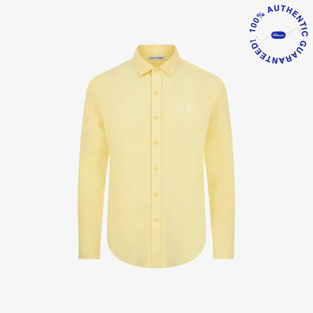 Saint Perry Slim Fit Linen Shirt Yellow | SOLE SERIOUSS [1]
