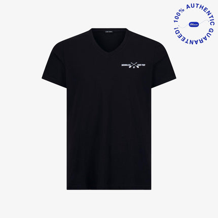 Saint Perry V-Neck Black Tee | SOLE SERIOUSS [1]