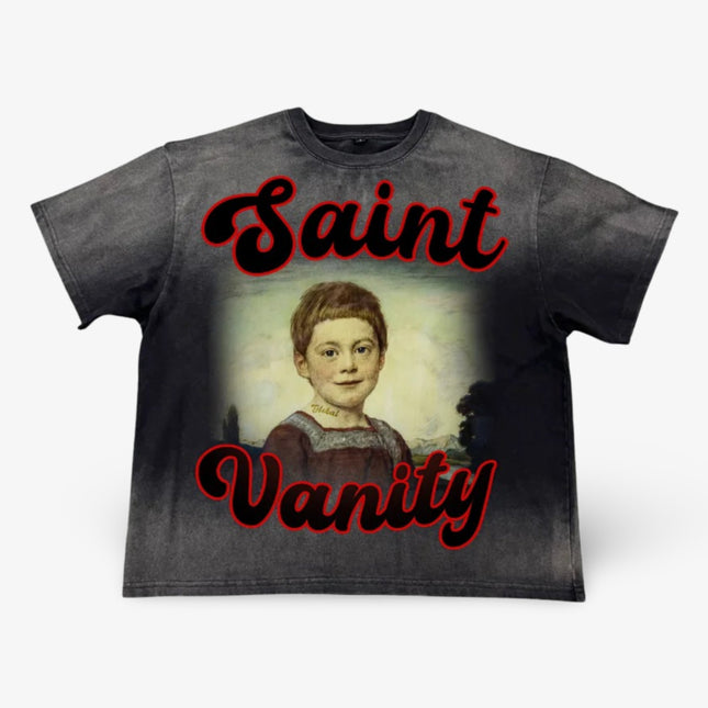 Saint Vanity 'Global 2.0' T-Shirt Washed Black (SS24) - SOLE SERIOUSS (1)