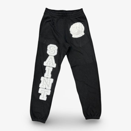 Saint Vanity 'Varsity Classic Logo' Sweatpants Black / Grey - SOLE SERIOUSS (1)