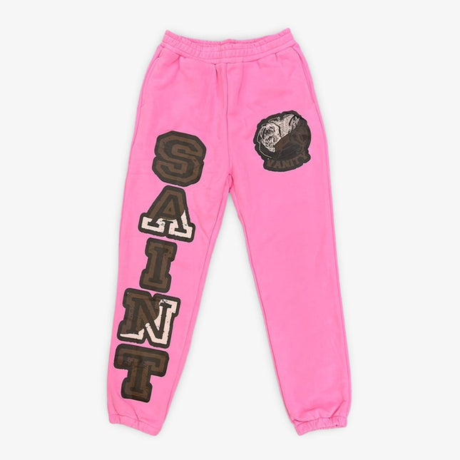 Saint Vanity 'Varsity Classic Logo' Sweatpants Pink - SOLE SERIOUSS (1)