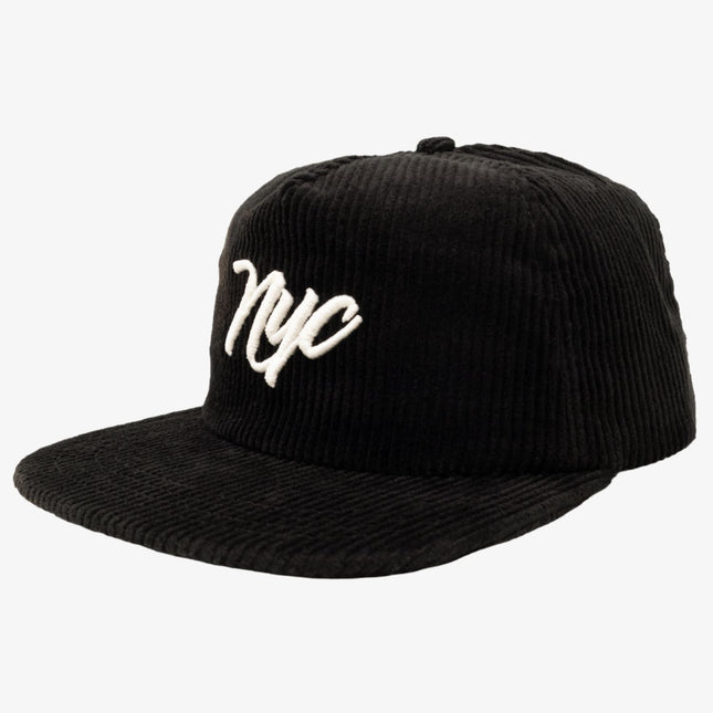 Scopd Corduroy Snapback Hat 'NYC Logo' Black - SOLE SERIOUSS (1)