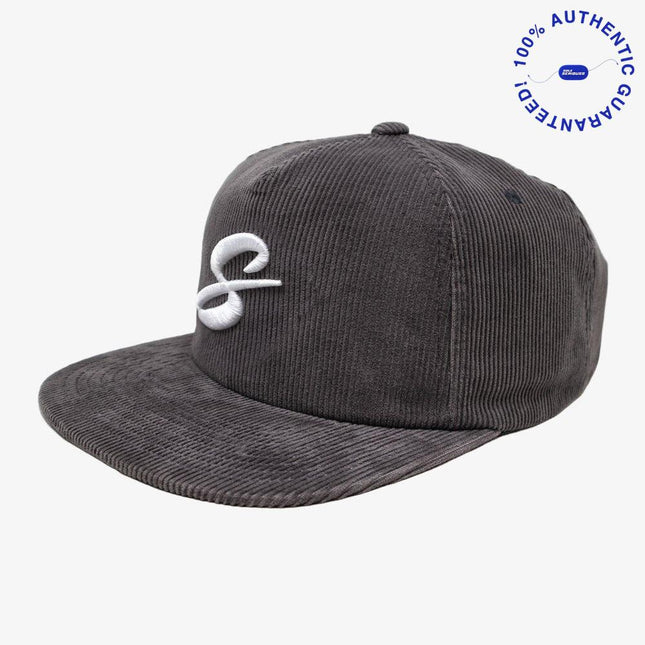 Scopd Corduroy Snapback Hat 'S Logo' Grey | SOLE SERIOUSS [1]