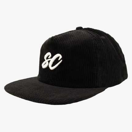Scopd Corduroy Snapback Hat 'SC Logo' Black | SOLE SERIOUSS [1]