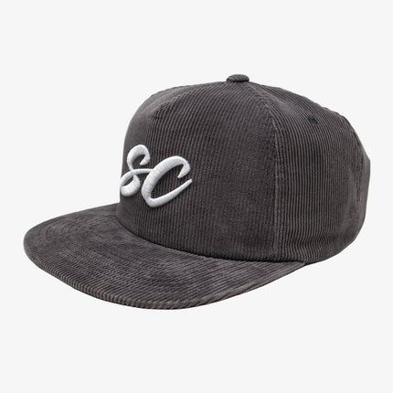 Scopd Corduroy Snapback Hat 'SC Logo' Charcoal Grey | SOLE SERIOUSS [1]
